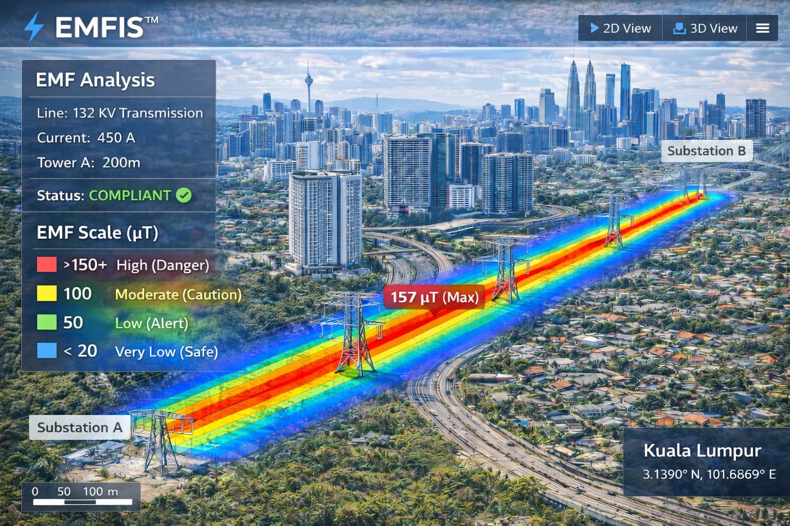 EMFIS user interface preview